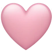 Light Pink heart sticker