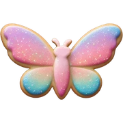 Fairy cookie heart sticker