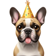 French bulldog happy birthday  sticker
