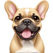fawn coloured french bulldog sticker