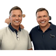 boys enjoying friendship moment sticker