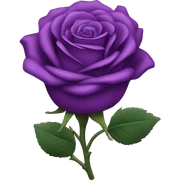 Purple rose sticker