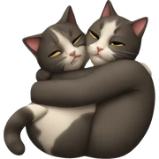 Hug cats sticker