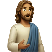 Jesus minding his business  sticker
