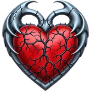 Gothic heart sticker