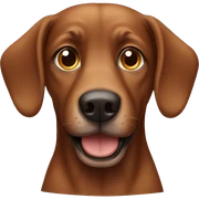 Brown dog sticker
