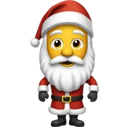 Santa claus with the slite sticker