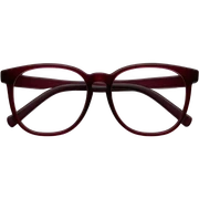 Burgundy glasses without face sticker