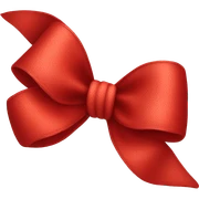 red bow sticker