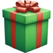 christmas present sticker