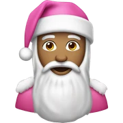 Pink christmas sticker