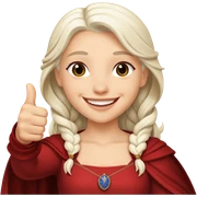 Rhaenyra Targaryen thumbs up sticker