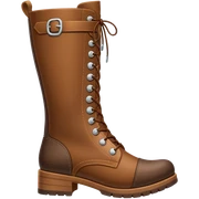 unas botas marrones que por dentro sean de borreguito blanco sticker