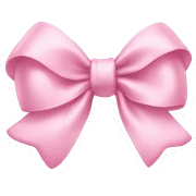 Baby pink bow sticker