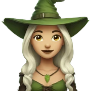 pretty nature witch sticker