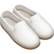 white slippers sticker