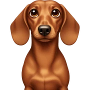 Brown Dachshund sticker