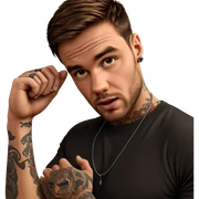 male portrait with tattoos sticker