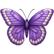 Purple butterfly  sticker