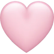 light pink heart sticker