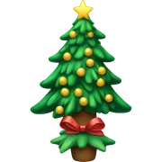 Christmas tree sticker