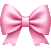 baby pink bow sticker
