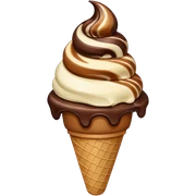 Ice cream chocolate  sticker