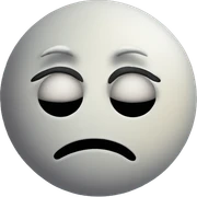 Sad moon  sticker