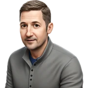 realistic portrait of a man sticker