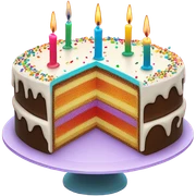 birthday cake sticker