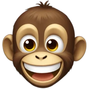 Cute Monkey smiling sticker