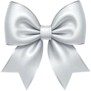 White bow sticker