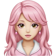 Light Pink Hime Gyaru Girl sticker