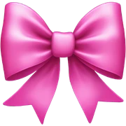 A pink bow  sticker