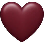 maroon heart sticker