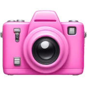 pink camera sticker