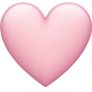 light pink heart sticker