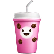 Pink coffe  sticker