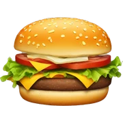 hamburger sticker