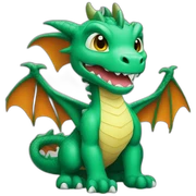 Dragon kawai sticker