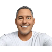 smiling boy in white shirt sticker