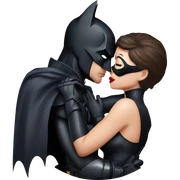 batman kissing catwoman sticker
