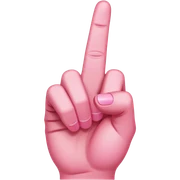 pink middle finger sticker