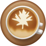 autumn latte comfort sticker