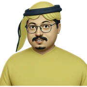 quirky mustached boy in glasses sticker
