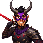 Demon-Horned Warrior sticker