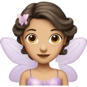 Fairy princess brunette  sticker