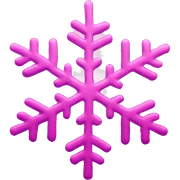 Pink snowflake  sticker