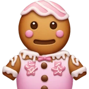 Pastel gingerbread man sticker