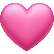 Pink love heart  sticker